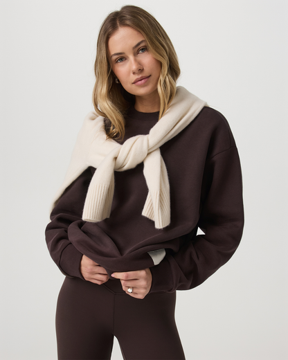 Restore Oversized Crew 2.0 French Roast Sweatshirt - Vuori