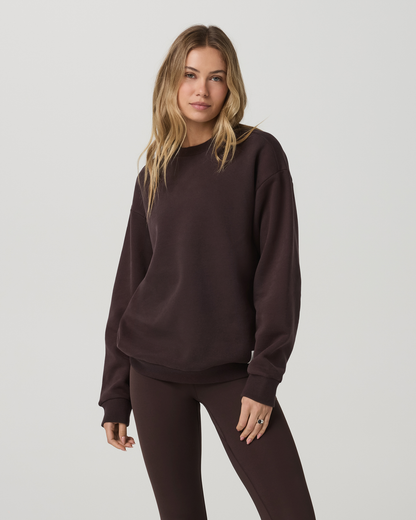 Restore Oversized Crew 2.0 French Roast Sweatshirt - Vuori