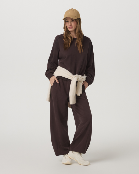 Sedona Seams Crew Women's French Roast Sweatshirt - Vuori
