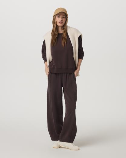 Sedona Seams Crew Women's French Roast Sweatshirt - Vuori