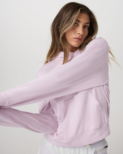 Women's Halo Modern Pullover Hoodie Lilac Breeze Heather - Vuori