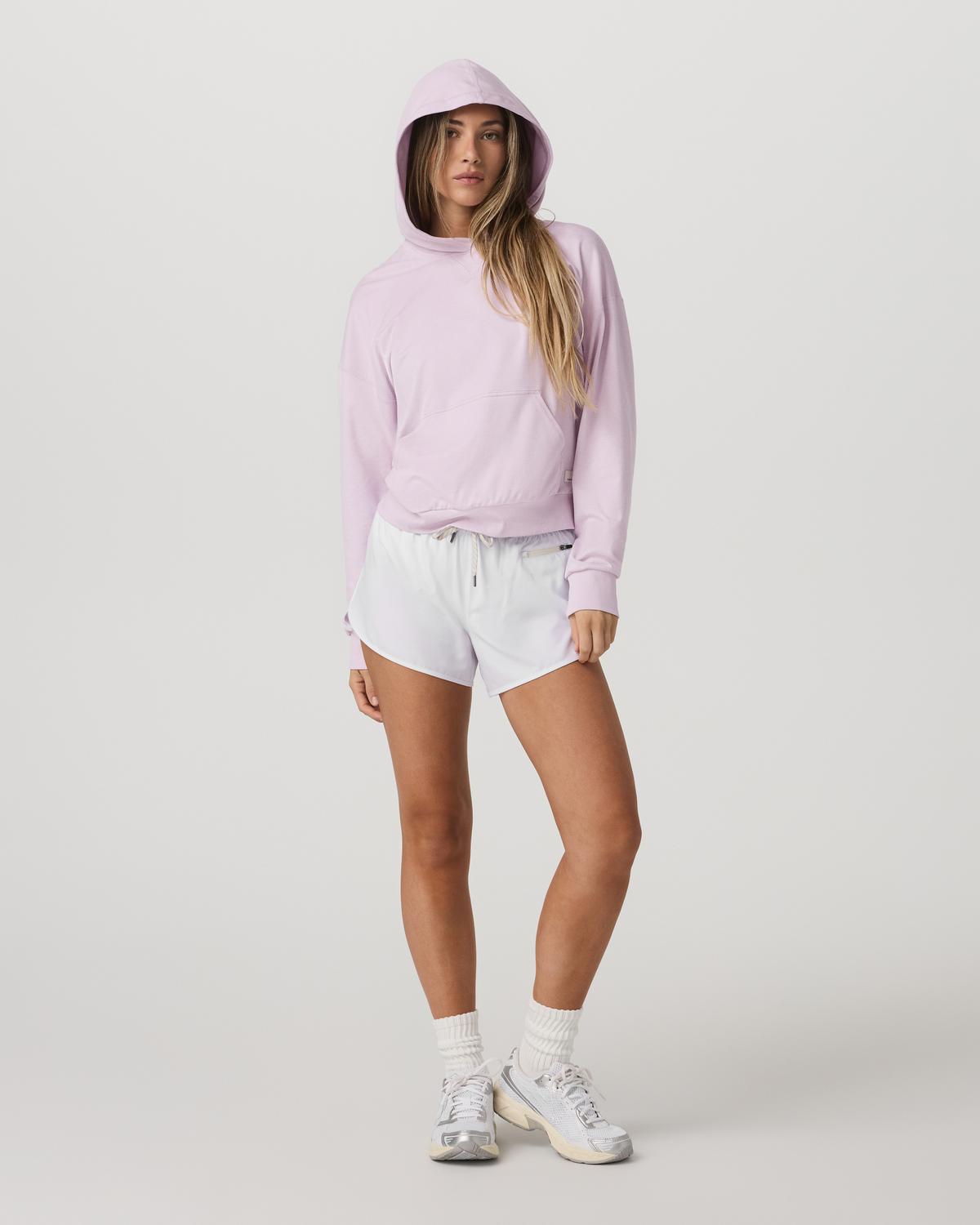 Women's Halo Modern Pullover Hoodie Lilac Breeze Heather - Vuori