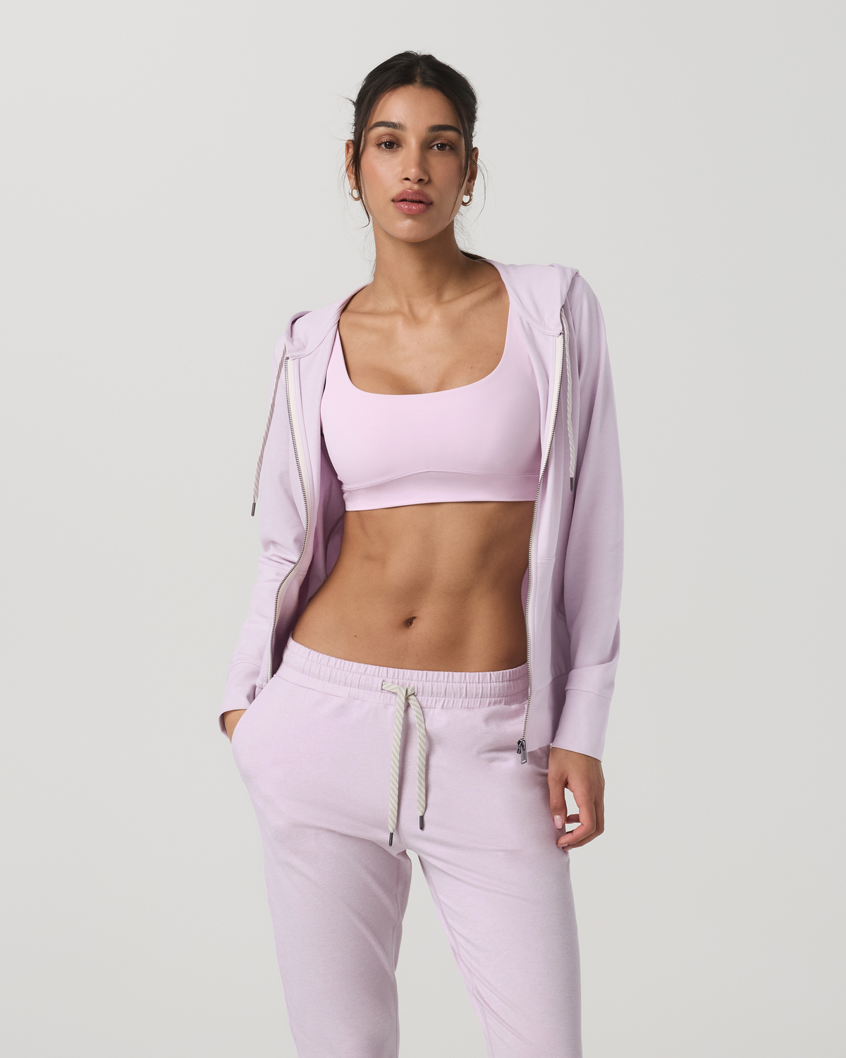 Halo Performance Hoodie 2.0 Lilac Breeze Heather Hoodie - Vuori