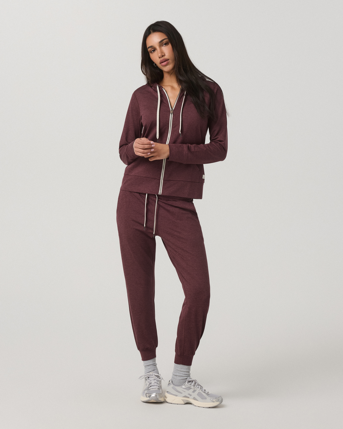 Women's Halo Performance Hoodie 2.0 Fig Heather - Vuori