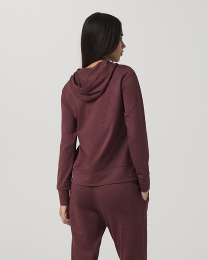 Women's Halo Performance Hoodie 2.0 Fig Heather - Vuori