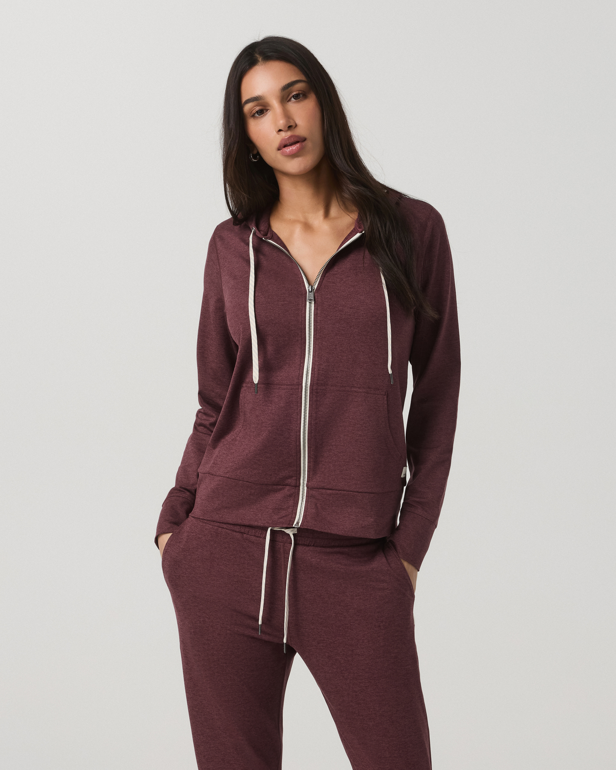 Women's Halo Performance Hoodie 2.0 Fig Heather - Vuori