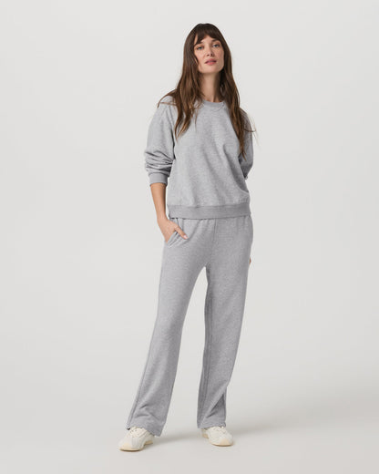 Sedona Seams Crew Women's Light Heather Grey Sweatshirt - Vuori