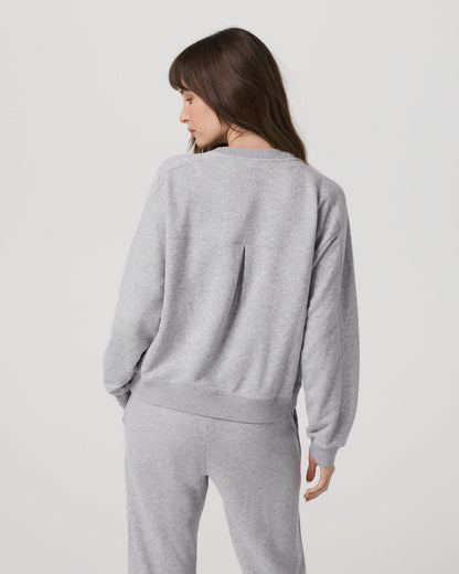 Sedona Seams Crew Women's Light Heather Grey Sweatshirt - Vuori