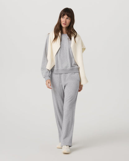 Sedona Seams Crew Women's Light Heather Grey Sweatshirt - Vuori
