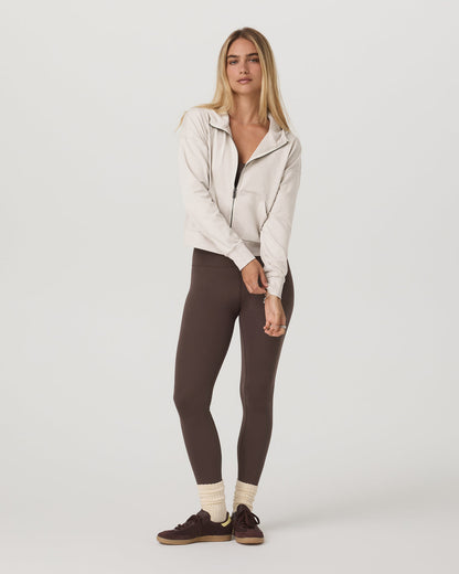 Halo Full Zip Hoodie Women's Ecru Heather Hoodie - Vuori