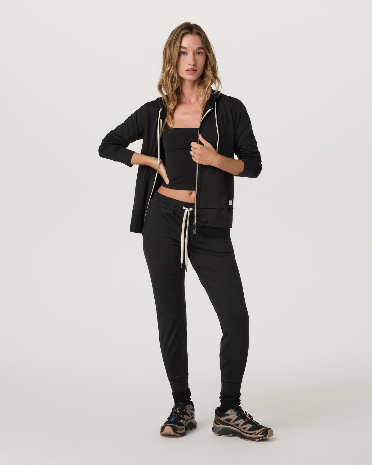Halo Performance Hoodie 2.0 Black Heather Hoodie - Vuori