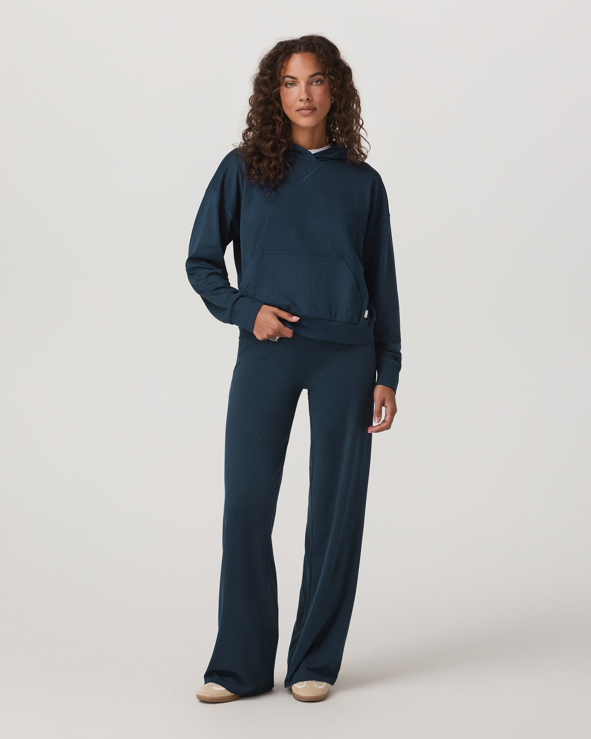 Halo Pullover Hoodie Women's Blue Coast Heather Hoodie - Vuori