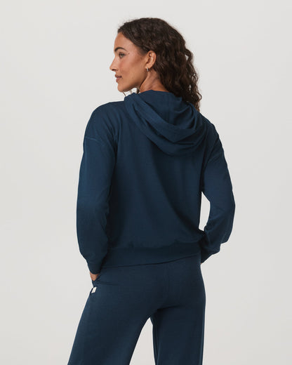 Halo Pullover Hoodie Women's Blue Coast Heather Hoodie - Vuori