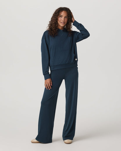Halo Pullover Hoodie Women's Blue Coast Heather Hoodie - Vuori