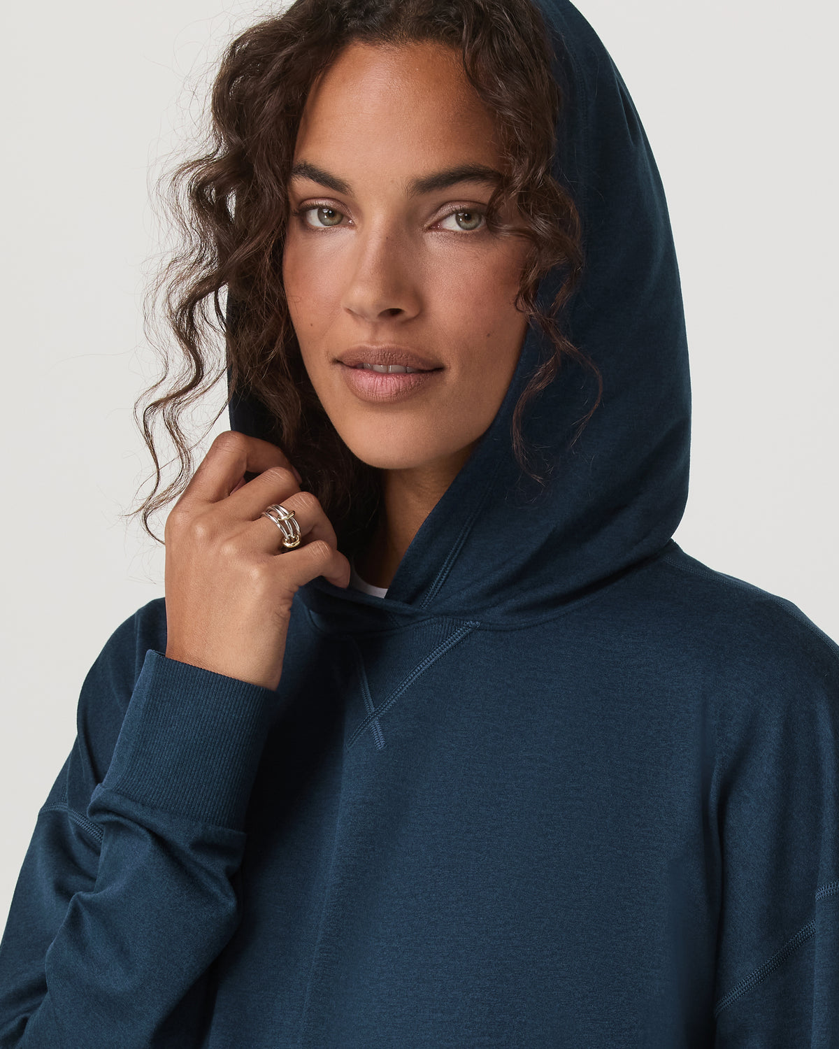 Halo Pullover Hoodie Women's Blue Coast Heather Hoodie - Vuori