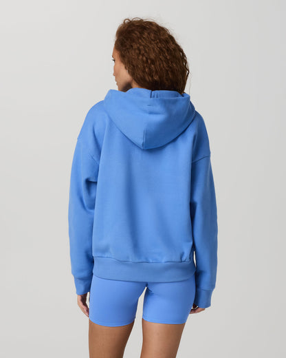 Restore Full Zip Hoodie Riviera Blue Zip-Up Sweater - Vuori