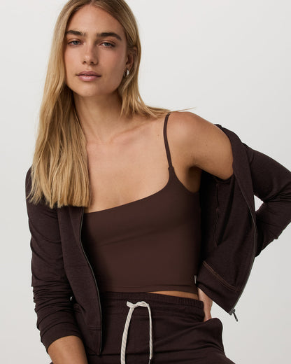 Halo Mini FZ Hoodie Women's Java Heather Hoodie - Vuori