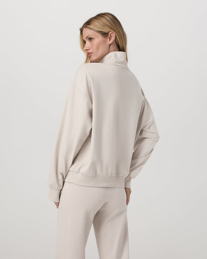 Granite Half Zip Women's Oatmeal Heather Sweatshirt - Vuori