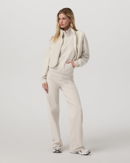 Granite Half Zip Women's Oatmeal Heather Sweatshirt - Vuori