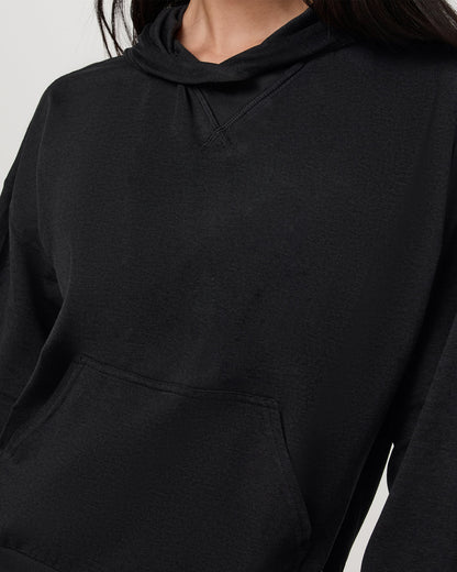 Halo Pullover Hoodie Women's Black Heather Hoodie - Vuori