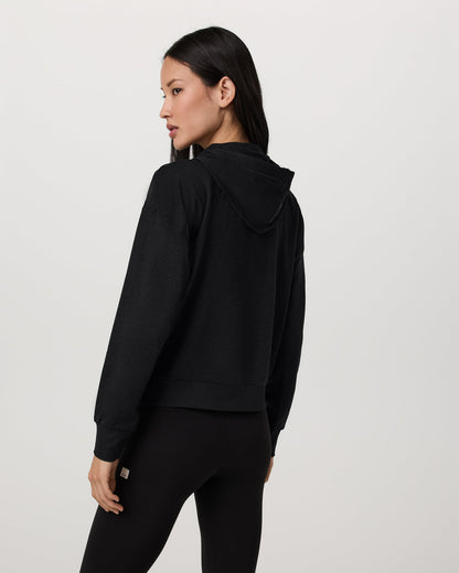 Halo Pullover Hoodie Women's Black Heather Hoodie - Vuori