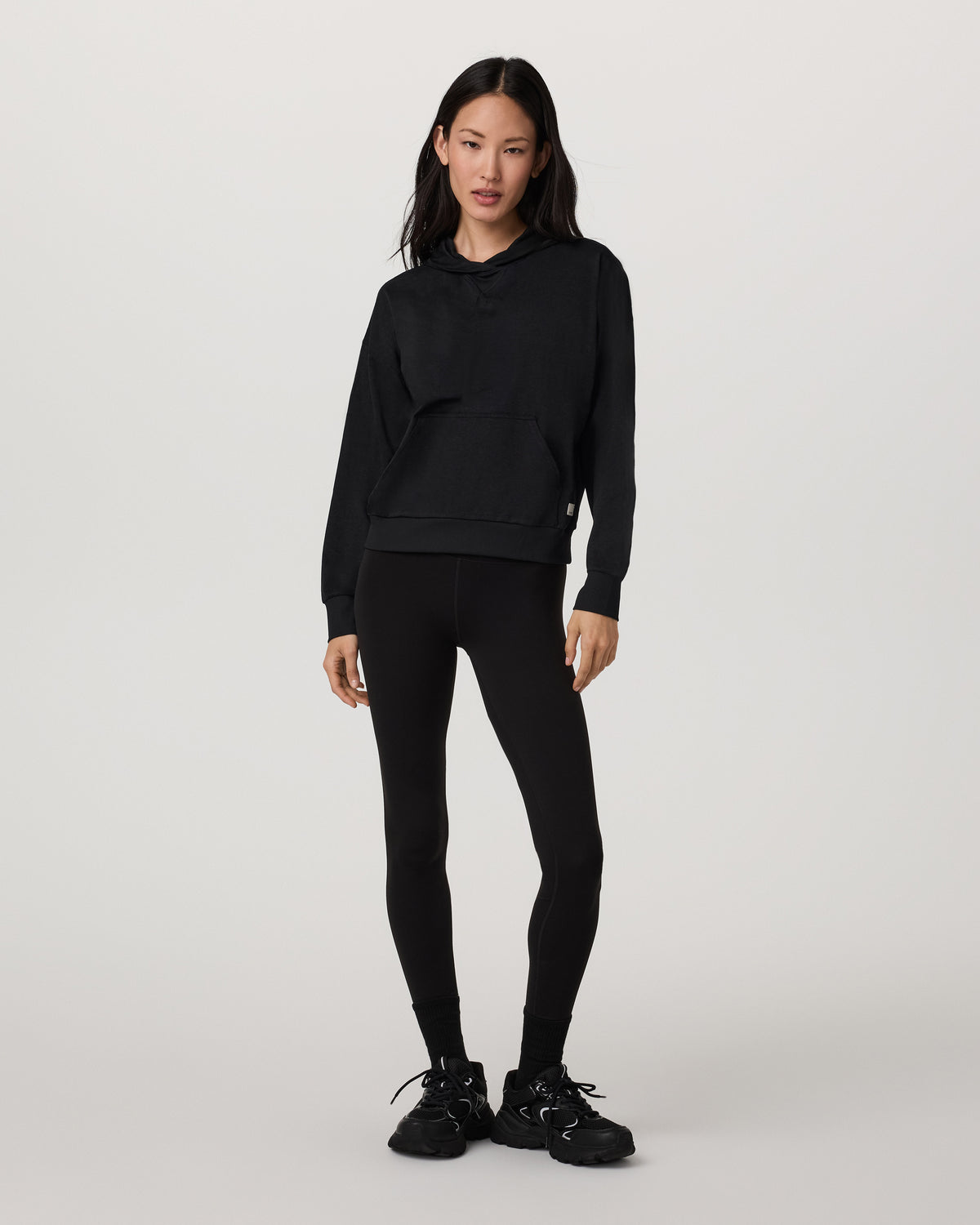 Halo Pullover Hoodie Women's Black Heather Hoodie - Vuori