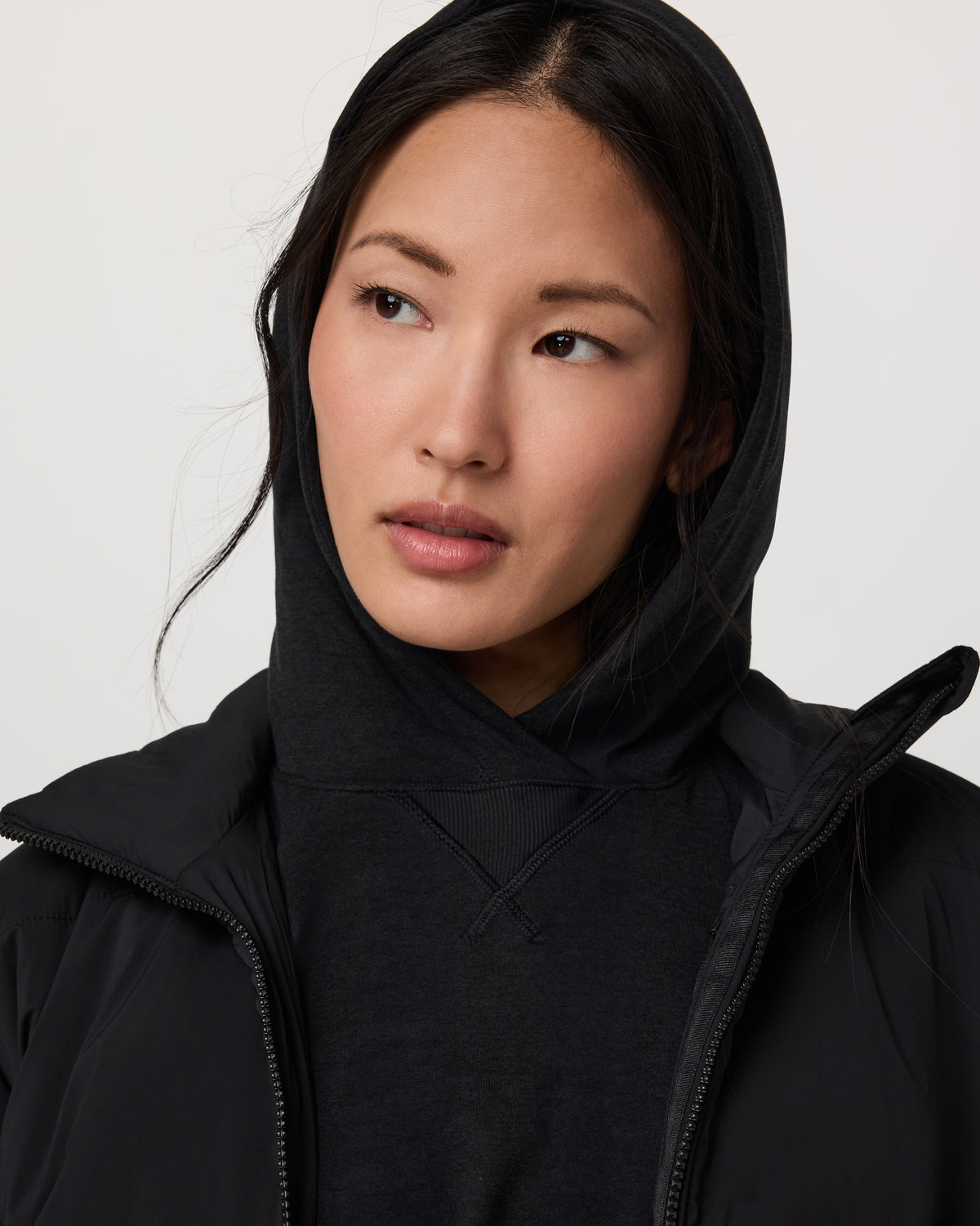 Halo Pullover Hoodie Women's Black Heather Hoodie - Vuori