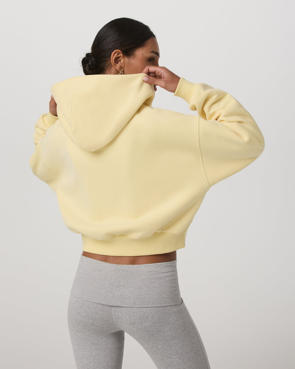 Restore Mini Full Zip Hoodie Lemon Snap Oversized Hoodie - Vuori