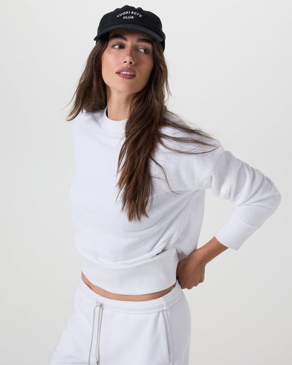 Sedona Weekender Crew Women's White Pullover - Vuori