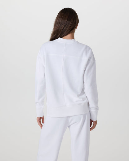 Sedona Weekender Crew Women's White Pullover - Vuori