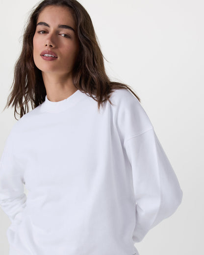 Sedona Weekender Crew Women's White Pullover - Vuori