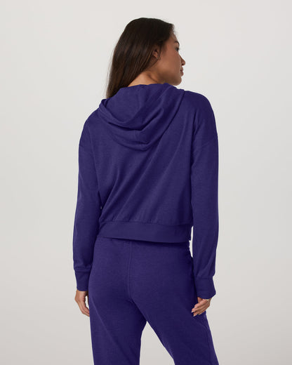 Halo Full Zip Hoodie Women's Stellar Sky Heather Hoodie - Vuori