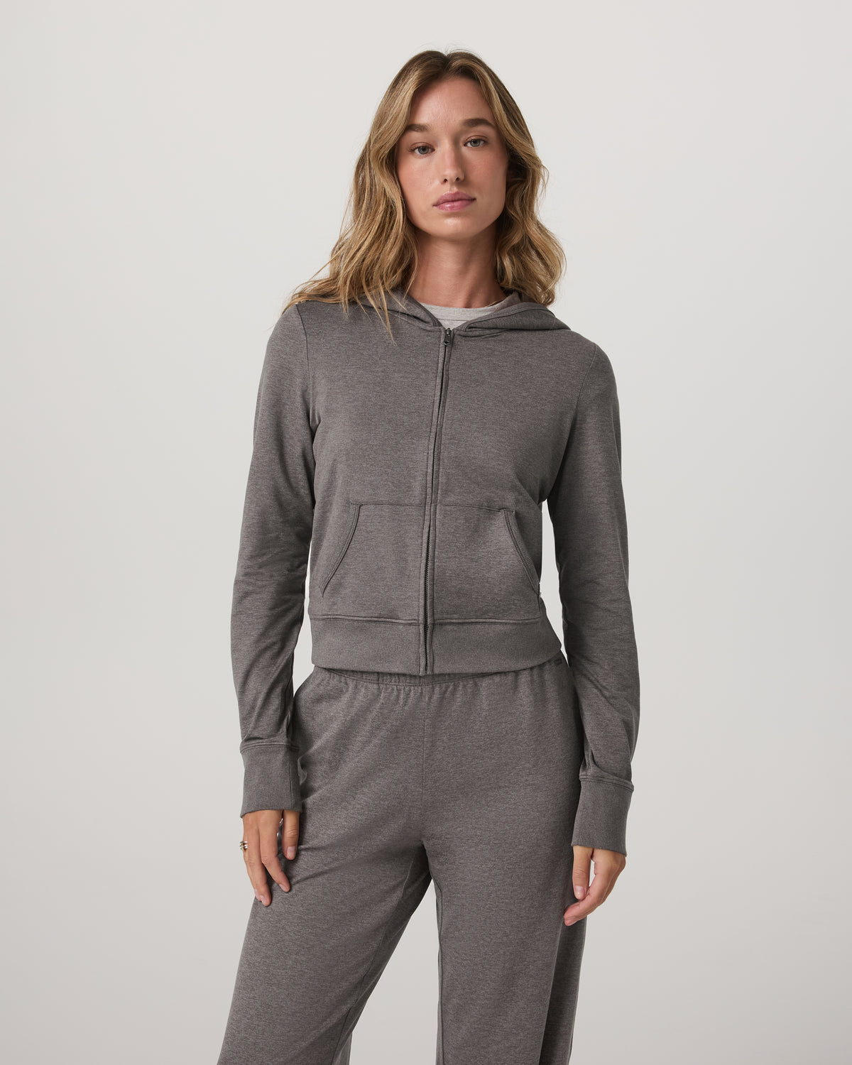 Halo Mini FZ Hoodie Women's Chia Heather Hoodie - Vuori