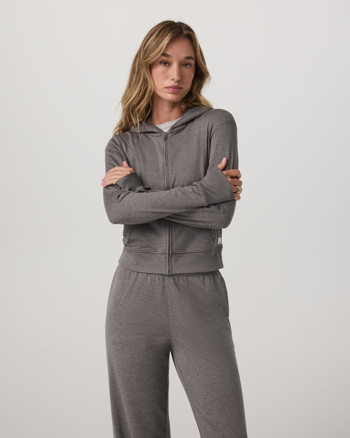 Halo Mini FZ Hoodie Women's Chia Heather Hoodie - Vuori