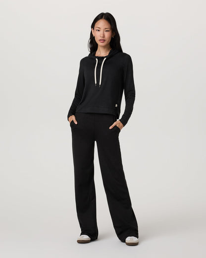 Halo Essential Hoodie Black Heather Sweatshirt - Vuori