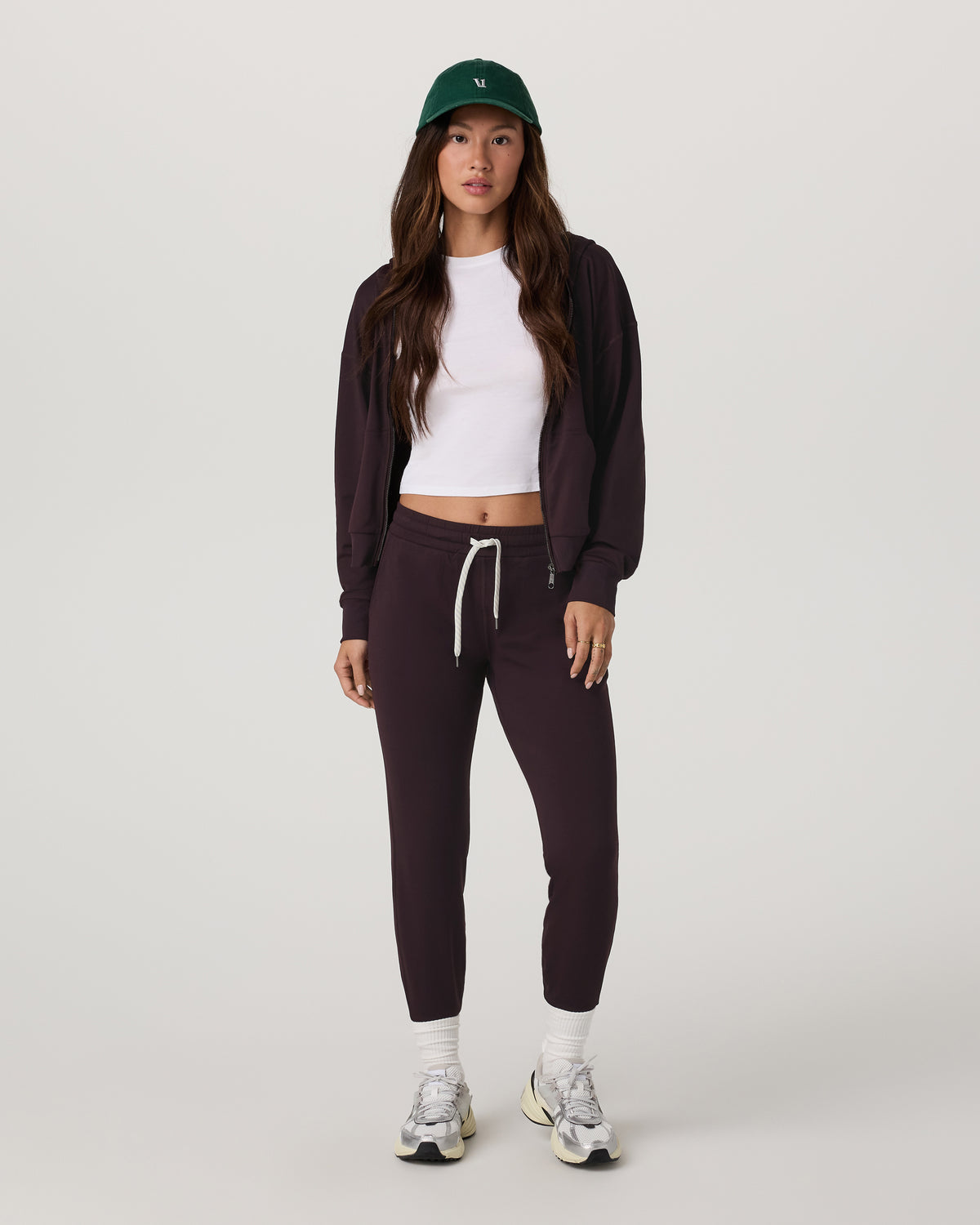 Halo Full Zip Hoodie Women's Raisin Hoodie - Vuori