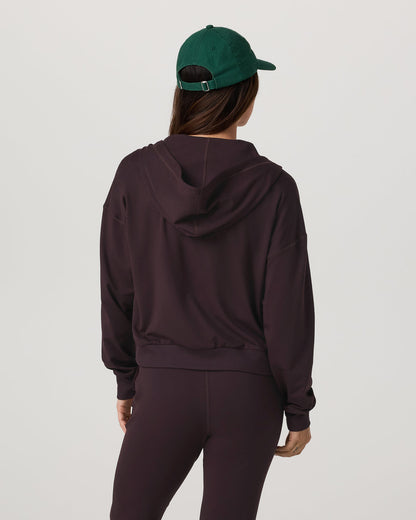 Halo Full Zip Hoodie Women's Raisin Hoodie - Vuori