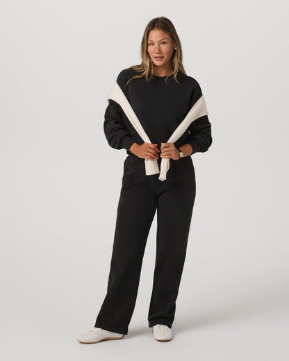 Restore Mini Crew Women's Washed Black Crewneck - Vuori