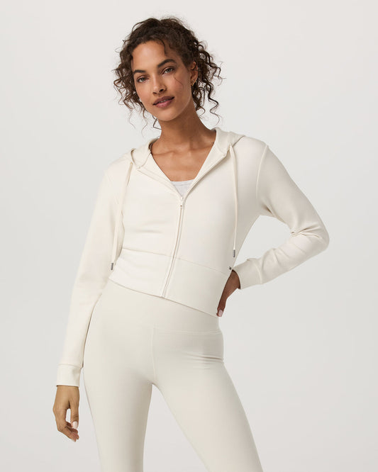 Compose Full Zip Hoodie Women's Marshmallow Jacket - Vuori