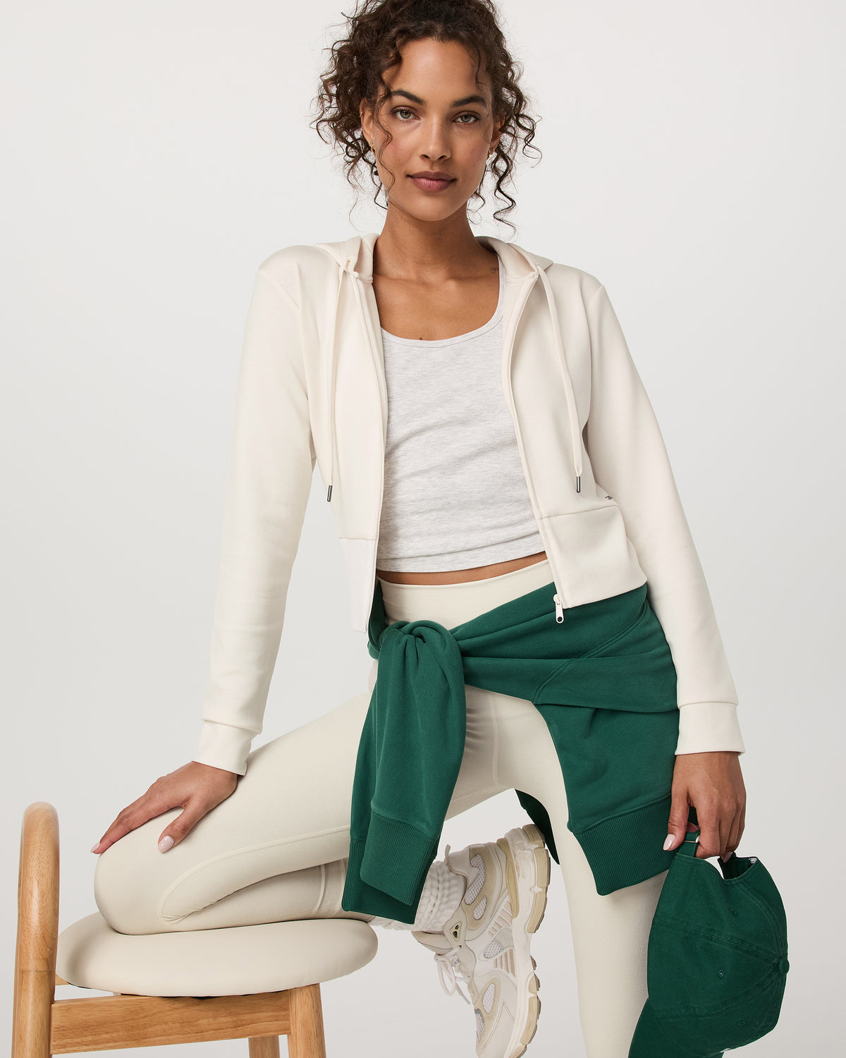 Compose Full Zip Hoodie Women's Marshmallow Jacket - Vuori