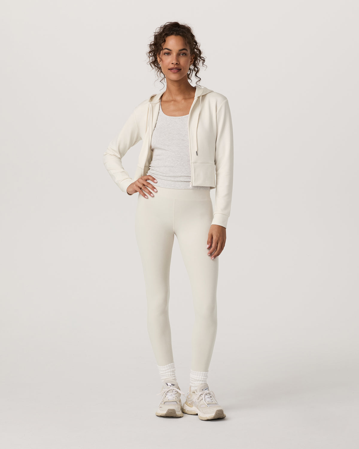 Compose Full Zip Hoodie Women's Marshmallow Jacket - Vuori