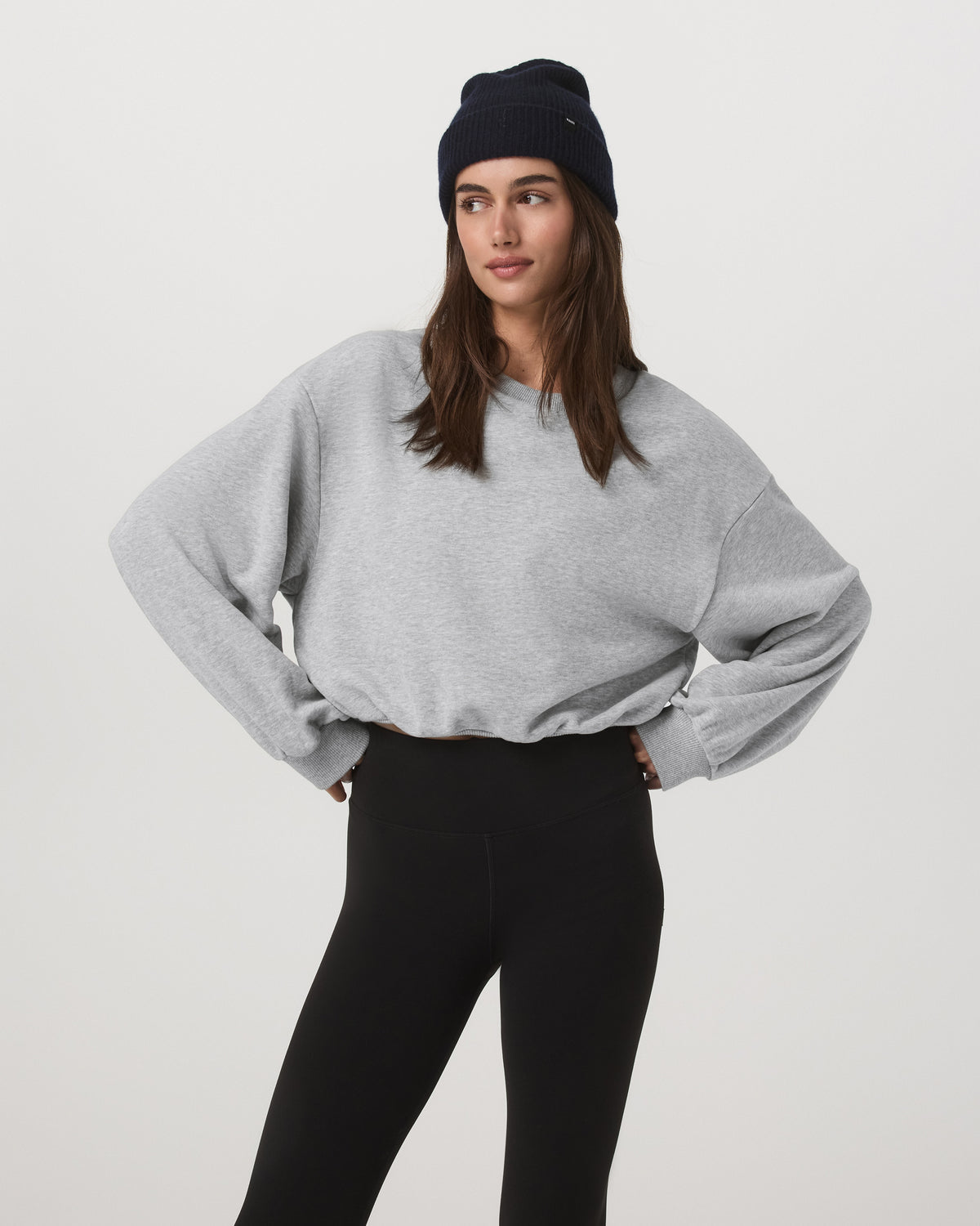 Sedona Bubble Crew Women's Light Heather Grey Crewneck - Vuori