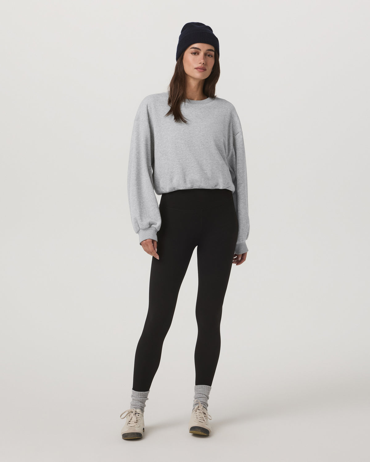 Sedona Bubble Crew Women's Light Heather Grey Crewneck - Vuori