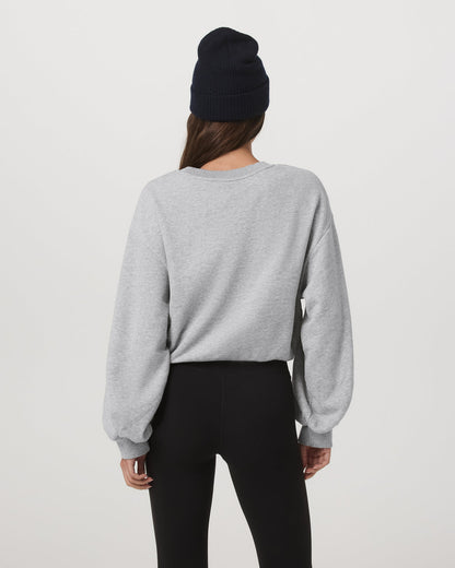 Sedona Bubble Crew Women's Light Heather Grey Crewneck - Vuori