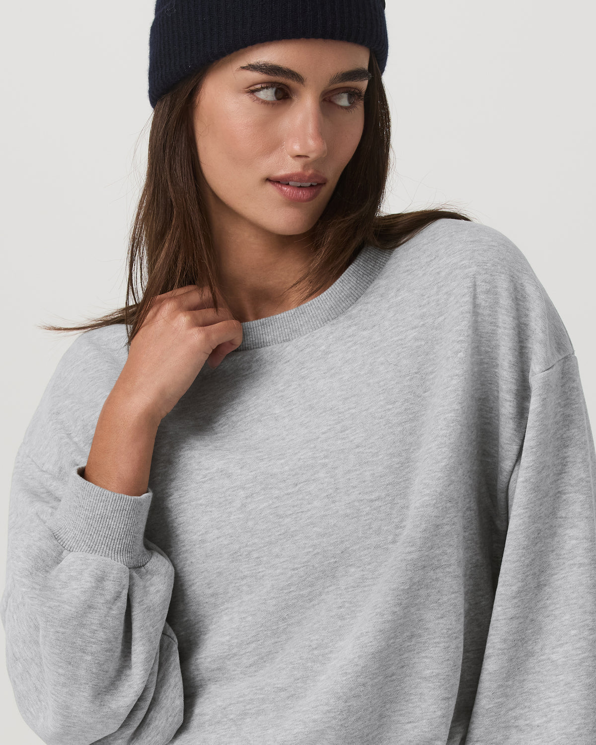 Sedona Bubble Crew Women's Light Heather Grey Crewneck - Vuori