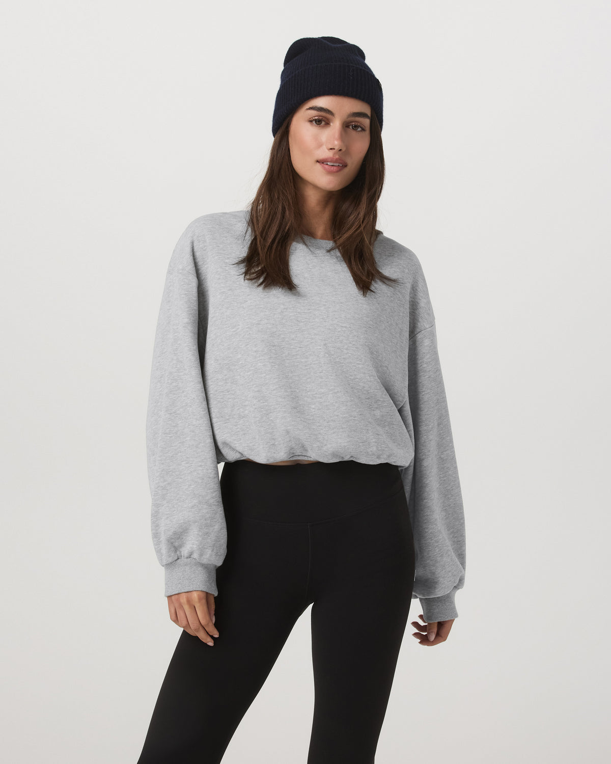 Sedona Bubble Crew Women's Light Heather Grey Crewneck - Vuori