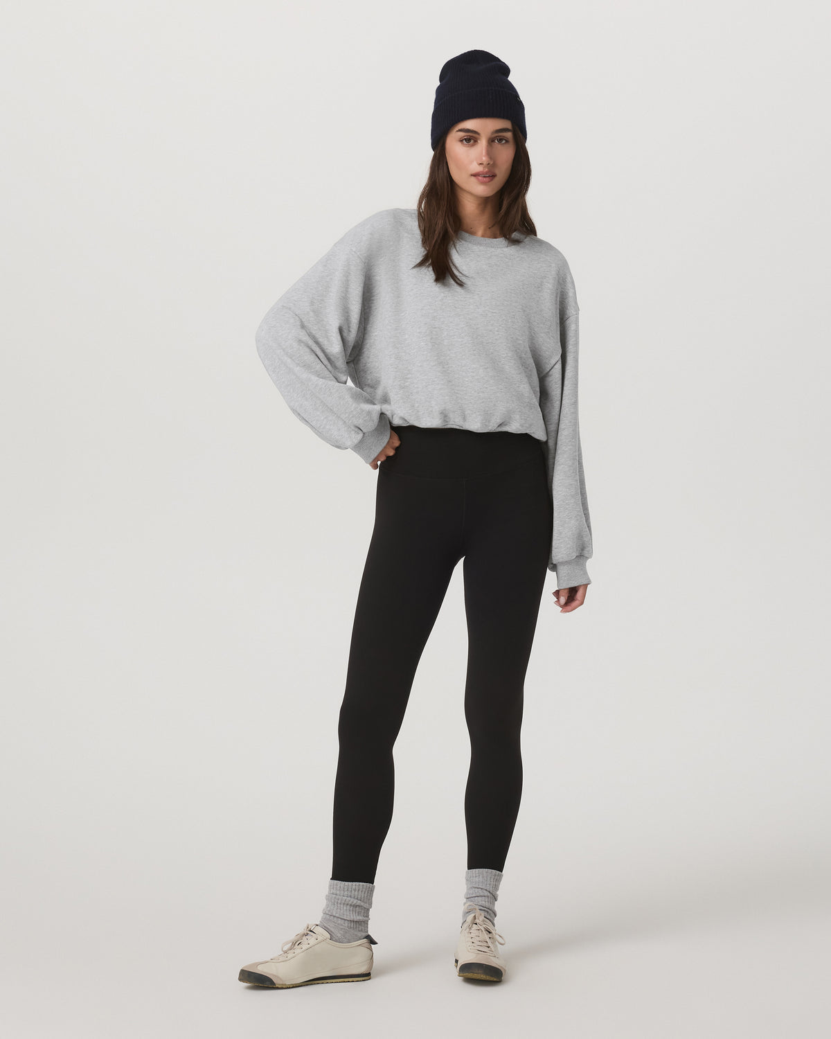 Sedona Bubble Crew Women's Light Heather Grey Crewneck - Vuori