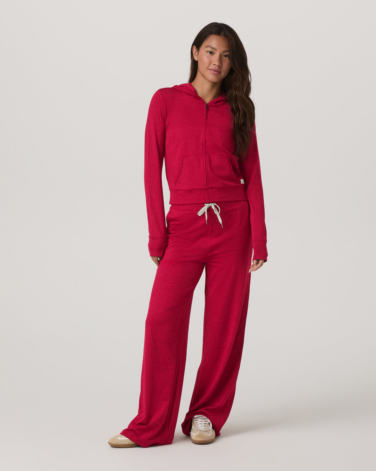 Halo Mini FZ Hoodie Women's Strawberry Heather Hoodie - Vuori