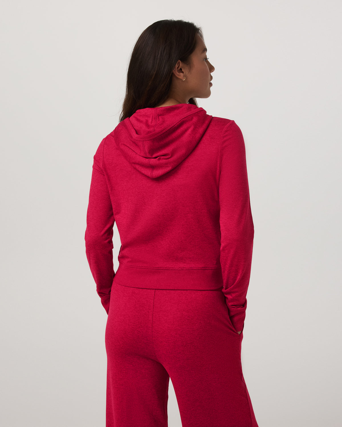 Halo Mini FZ Hoodie Women's Strawberry Heather Hoodie - Vuori