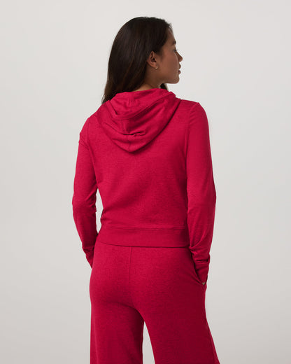 Halo Mini FZ Hoodie Women's Strawberry Heather Hoodie - Vuori